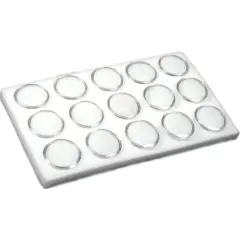 Gem Jars Gemstone Insert White Pad Jewelry Display