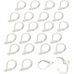 24 Sterling Silver Lever Back Earrings Earwire Findings