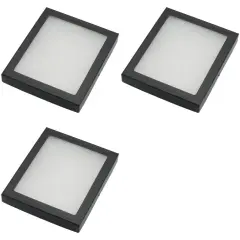 Display Cases Specimen Mount Frame Case with Glass Top 6" x 5" x 3/4" Pack of 3