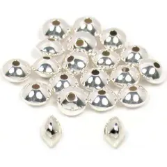 20 Saucer Beads Sterling Silver Beading Stringing Parts