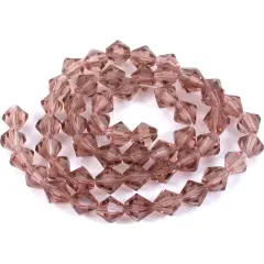 Bicone Faceted Fire Polished Chinese Crystal Beads Amethyst 6mm 1 Strand