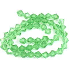 Light Green Bicone FP Chinese Crystal Beads 6mm 1 St