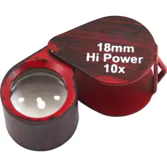 10X Loupe Ruby Red Gemstone Grading Gemologist Tool