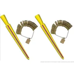 2 Jewelers Ring Stick Mandrel w/ 2 Finger Gauges Sizer