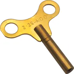 Brass Chime Clock Winding Key Mainspring Winder Sz 0 2.25mm