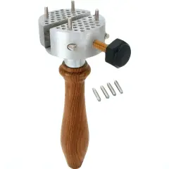 Hand Held Vice Universal Work Part Holder Clamp Vise Engraver Peg Jewelry Repair