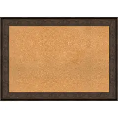 Cork Board, Ridge Frame - Bulletin Board, Organization Board, Pin Board Ridge Bronze