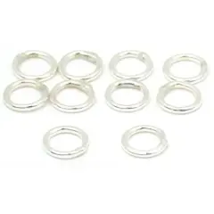 10 Jump Rings Sterling Silver Jewelry Closed 22 Ga 4mm