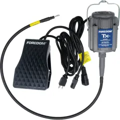 Foredom M.TX-TXR foot pedal, 115v 1/3 hp 15,000 rpm