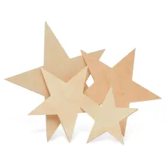 Wooden Star Cutout, Multiple Sizes Available, Unfinished, July 4 & Year Round Crafts | Woodpeckers