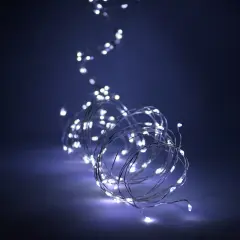 Perfect Holiday 180 LED Silver Copper Branch Tree Lights Plug in White