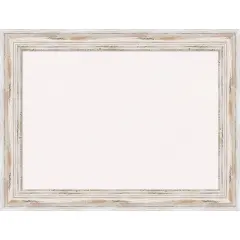 Cork Board, Alexandria White Wash Wood Frame - Bulletin Board, Organization Board, Pin Board White Cork