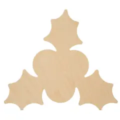 Wood Holly Cutout Ornaments, Multiple Sizes Available, DIY Christmas Tree Decor & Craft | Woodpeckers