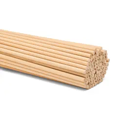 Wooden Dowel Rods 1/4 inch Thick, Multiple Lengths Available, Unfinished Sticks Crafts & DIY | Woodpeckers