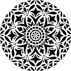 Devi Mandala Embossing 12 x 12 Stencil | FS027 by Designer Stencils | Mandala & Medallion Stencils | Reusable Stencil for Painting on Wood, Wall, Tile, Canvas, Paper, Fabric, Furniture, Floor | Stencil for Home Makeover | Easy to Use & Clean
