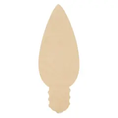 Wood Lightbulb Cutout Ornaments, Multiple Sizes Available, DIY Christmas Tree Decor/Craft | Woodpeckers