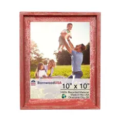 Rustic Farmhouse Signature Series Reclaimed Wood Picture Frame Red
