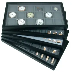 Jewelry Box Displays Cases Showcase Gray Inserts New