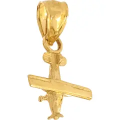 Cessna Airplane Charm 14k Gold 13.5mm