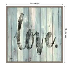 Love by Jamie Macdowell Canvas Wall Art Print Framed