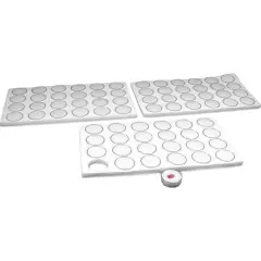 72 Gem Jars Gemstone Tray White Showcase Travel Display