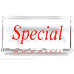 Crystal "Special" Jewelry Sign Showcase Counter Display