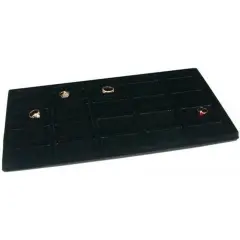 Black 20 Slot Pendant Jewelry Showcase Display Tray Insert