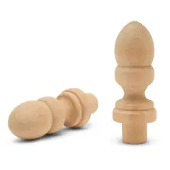 Wood Finials, 2-7/16 inch for Crafting & DIY Dcor |Woodpeckers
