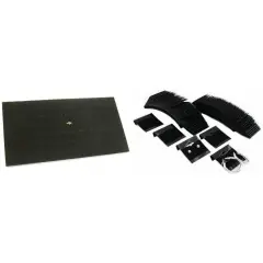 72 Slot Foam Ring Display Insert Pad & Black Flocked Earring Cards Kit 101 Pcs
