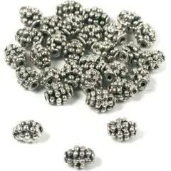 30 Bali Beads Oval Antique Necklaces Bracelets Parts