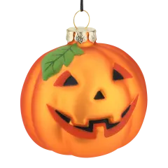 Tree Buddees Pumpkin Glass Bulb Jack-o'-lantern Halloween Ornament