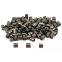 100 Crimp Tube Beads Jewelry Beading Gun Metal Plated