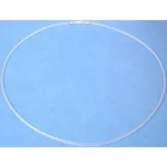 Rubber Cord Necklace Clear 18"