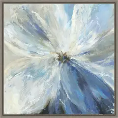 Gigi I by Asia Jensen 16-in. W x 16-in. H. Canvas Wall Art Print Framed in Grey