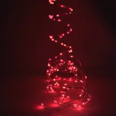 Perfect Holiday 180 LED Silver Copper Branch Tree Lights Plug in Red