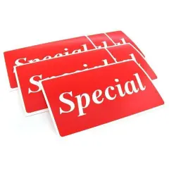 6 Special Display Signs Showcase Window Wall Message