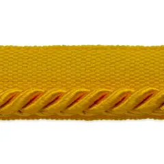 5 yards of Ebony 1/8" Twisted Lip Cord Trim Yellow Gold