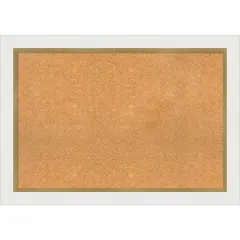 Cork Board, Eva Frame - Bulletin Board, Organization Board, Pin Board Eva White Gold