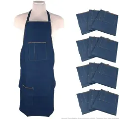 1 Dozen Heavy Duty Denim Aprons Tool Shop Work Shop New