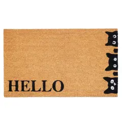 Peeking Kitties Doormat