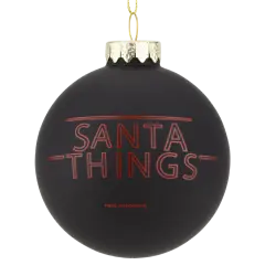 Santa Things Glass Christmas ornament
