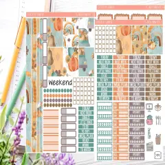 Autumn Rain Sticker Kit (for 7x9 vertical planners)&hellip;