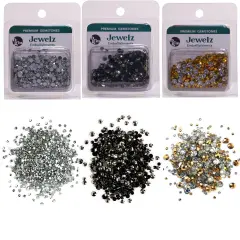 Buttons Galore and More Flat Back Jewelz Bundle - Earth Iridescent Colors - Over 2000 Gems