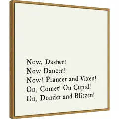 Dash Away All by Amanti Art Portfolio 22-in. W x 22-in. H. Canvas Wall Art Print Framed in Gold