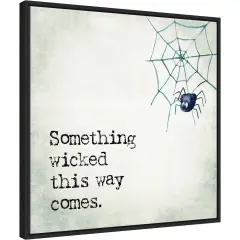 Something Wicked Spider by Amanti Art Portfolio 22-in. W x 22-in. H. Canvas Wall Art Print Framed in Black