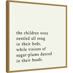 Sugar Plums Danced by Amanti Art Portfolio 22-in. W x 22-in. H. Canvas Wall Art Print Framed in Gold