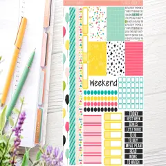 Birthday Planner Sticker Kit (for 7x9 vertical planners)