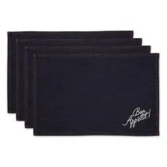 DII Bon Appetit Denim Embroidered Placemat (Set of 4)