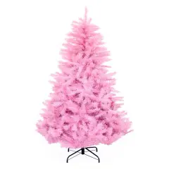 Perfect Holiday 6ft Norway Pine Artificial Christmas Tree Pink