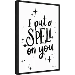 Sophisticated Spooky III BW by Becky Thorns 16-in. W x 23-in. H. Canvas Wall Art Print Framed in Black